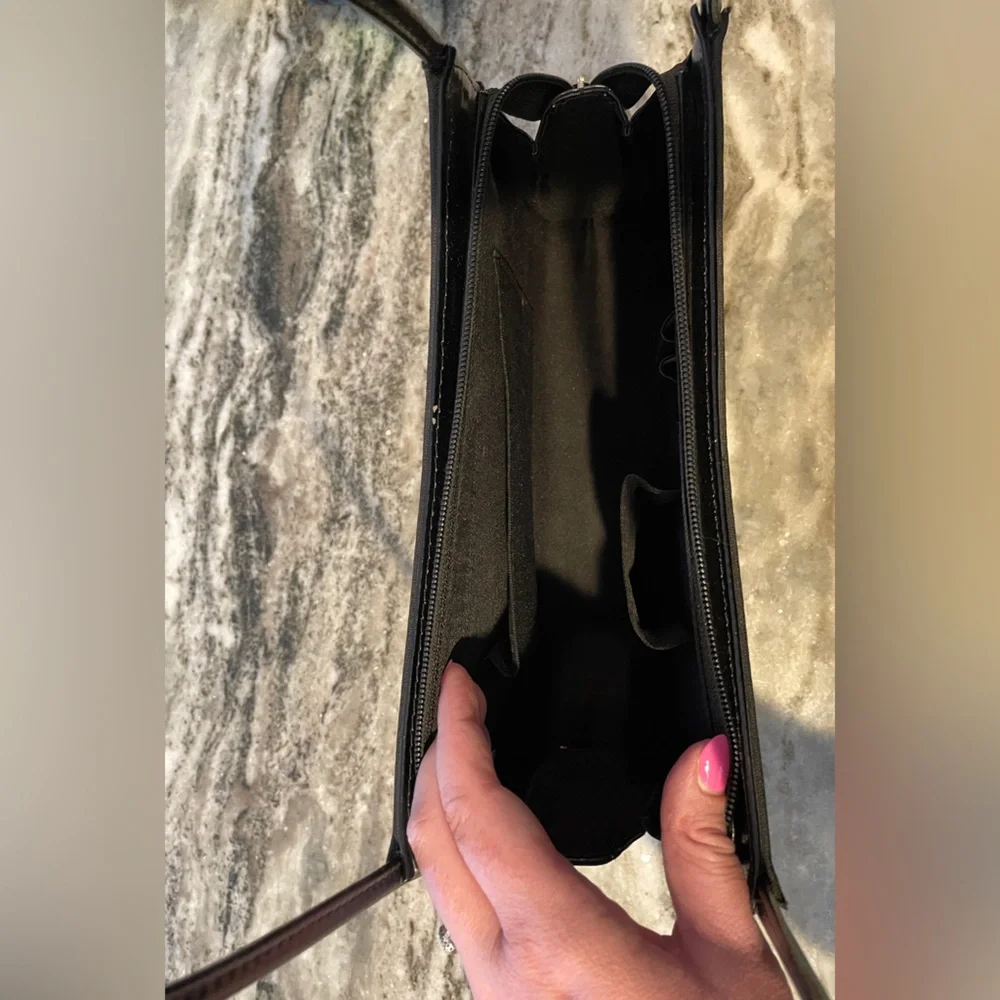 90s Inspired Black Shoulder Bag